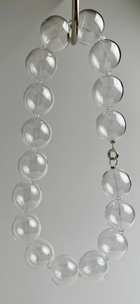 Såp Bubbla | Blown Glass Spheres Necklace | Clear