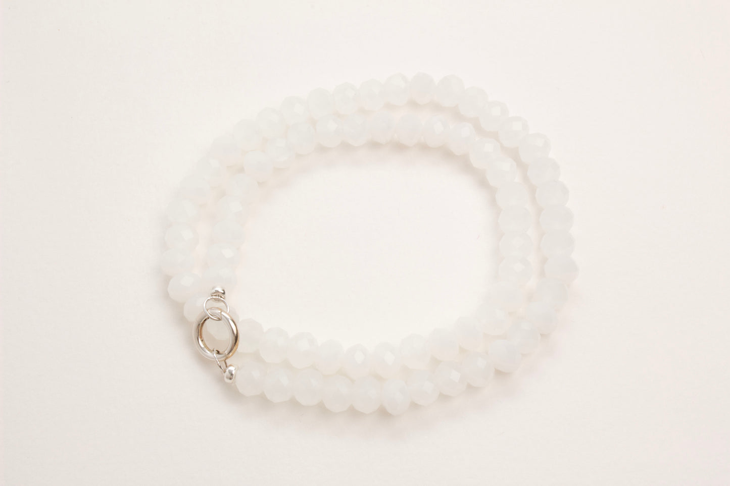 Glazed Glass | Glass Beaded Necklace - Jordbær Is