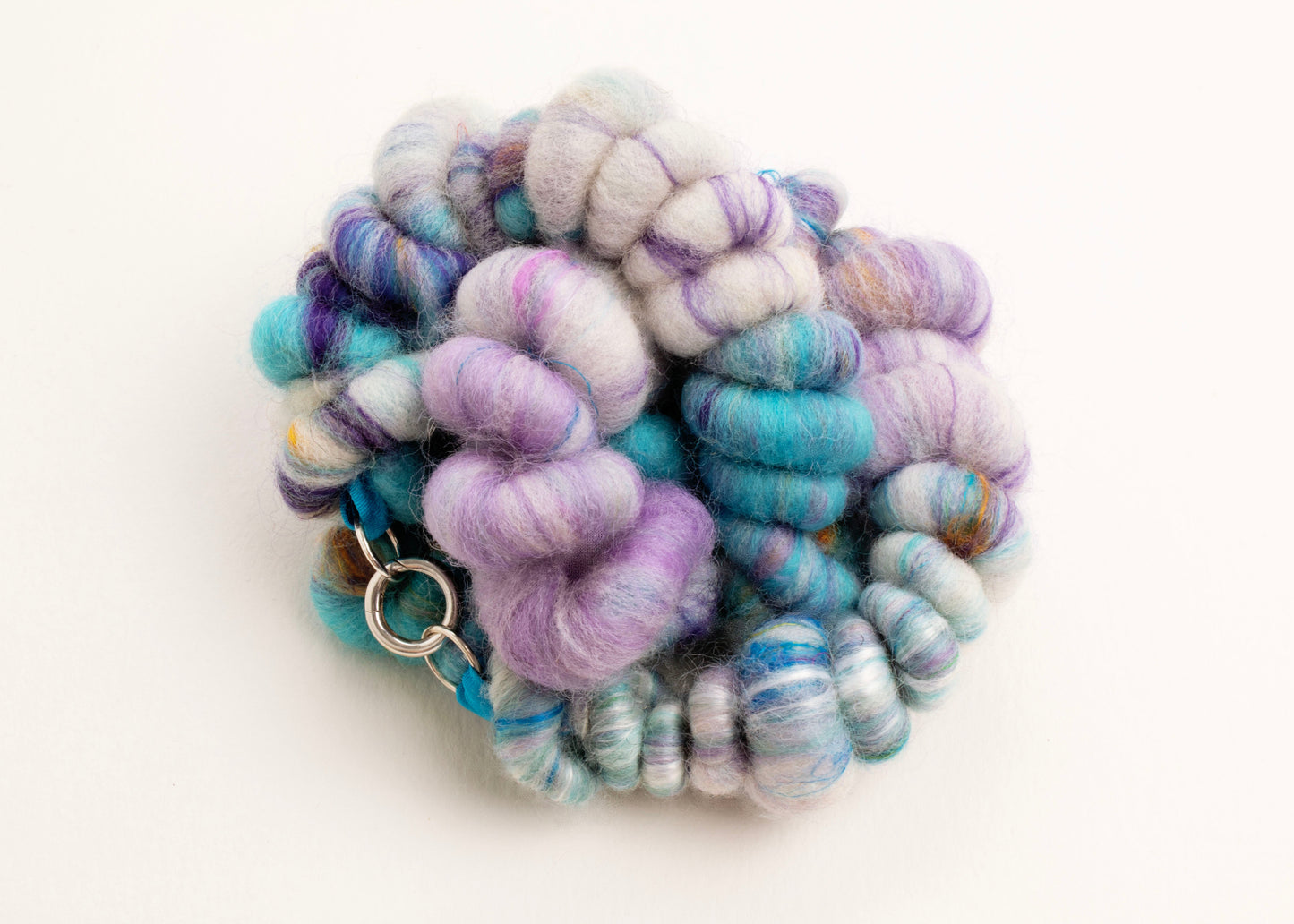 Snʌɡəl | Chunky Merino Wool Necklace - Roly Rainbow