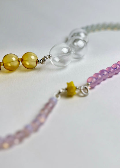 Såp Bubbla | Blown Glass Spheres Necklace | Clear