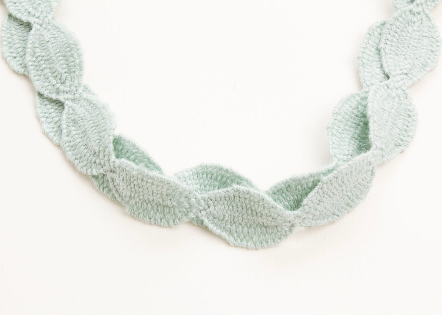 Lei Lei | Organic Cotton Woven Ovals Necklace - Tangerine