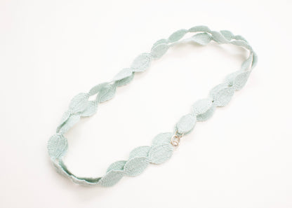 Lei Lei | Organic Cotton Woven Ovals Necklace - Tangerine