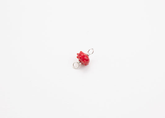 Bumpy Erizo de Mar - Gorri | Lampwork Glass Urchin Charm