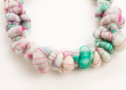 Snʌɡəl | Chunky Merino Wool Necklace - Confetti Cupcake