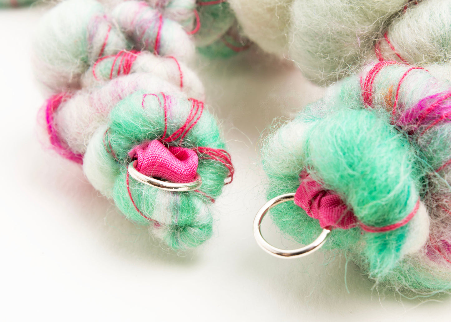 Snʌɡəl | Chunky Merino Wool Necklace - Confetti Cupcake
